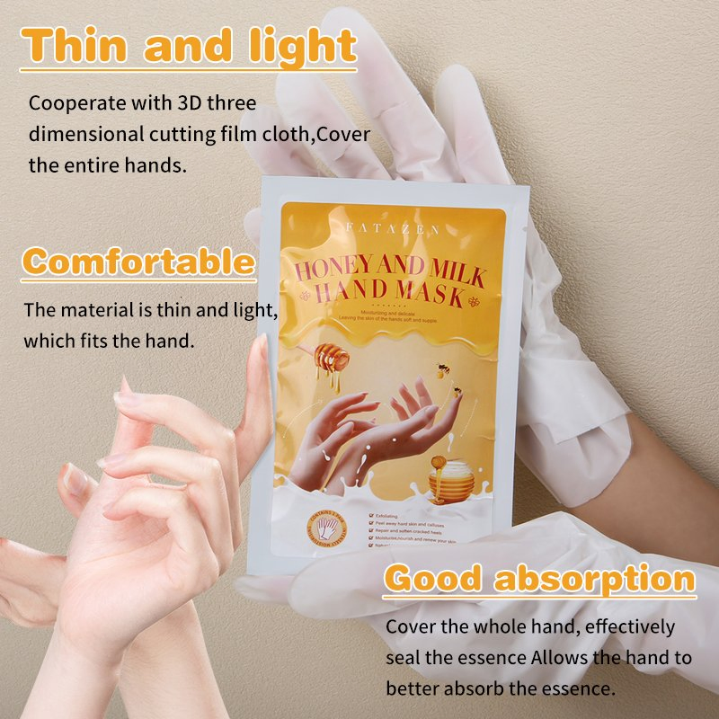 Exfoliating Whitening Hand SPA Skincare Saving Dry Skin Honey Moisturizing Hand Mask