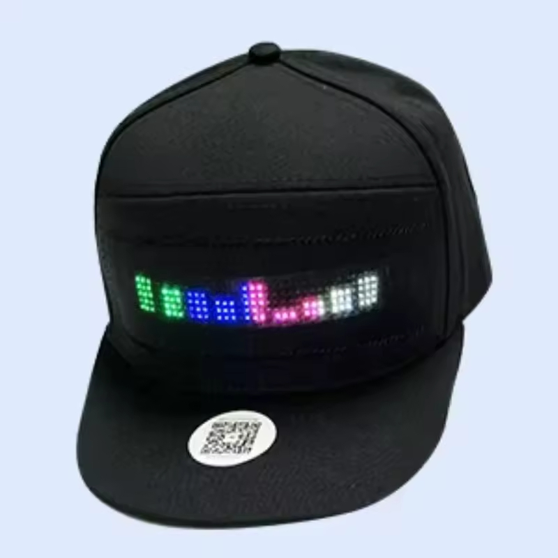Hot Sale Scrolling Message Baseball Cap Programmable LED Hat Cap