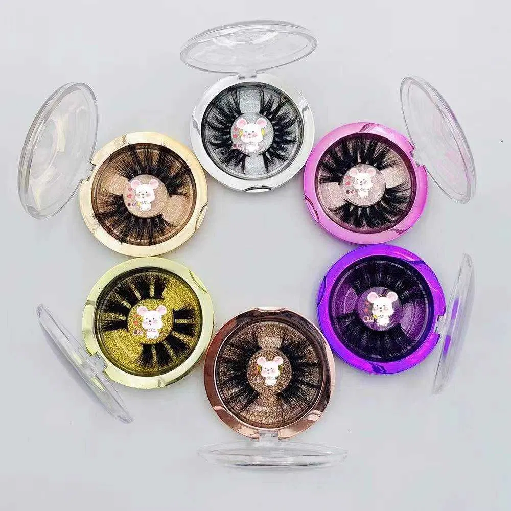 Mink False Eyelash Vendor Customized Boxes Real 25 mm 3D Mink Eyelash