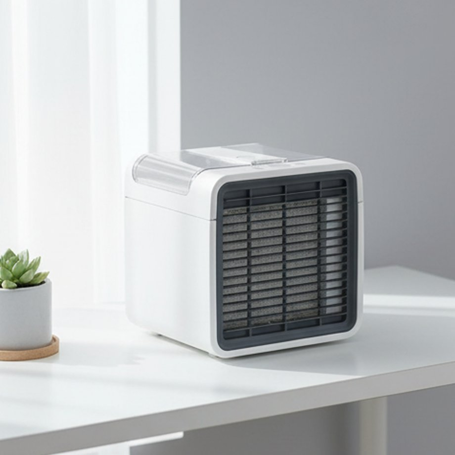 Compact 400ml Air Cooler with 5 Hours Running Time and 7-Color Cycle Light