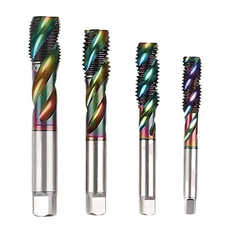 Spiral Fluted Tap & Die Unc Unf Uns 10-32 1/4 3/8 2-56 4-40 8-32 10-24 7/16 1/2 3/4 Tc50-Coating Thread Taps for Aluminum
