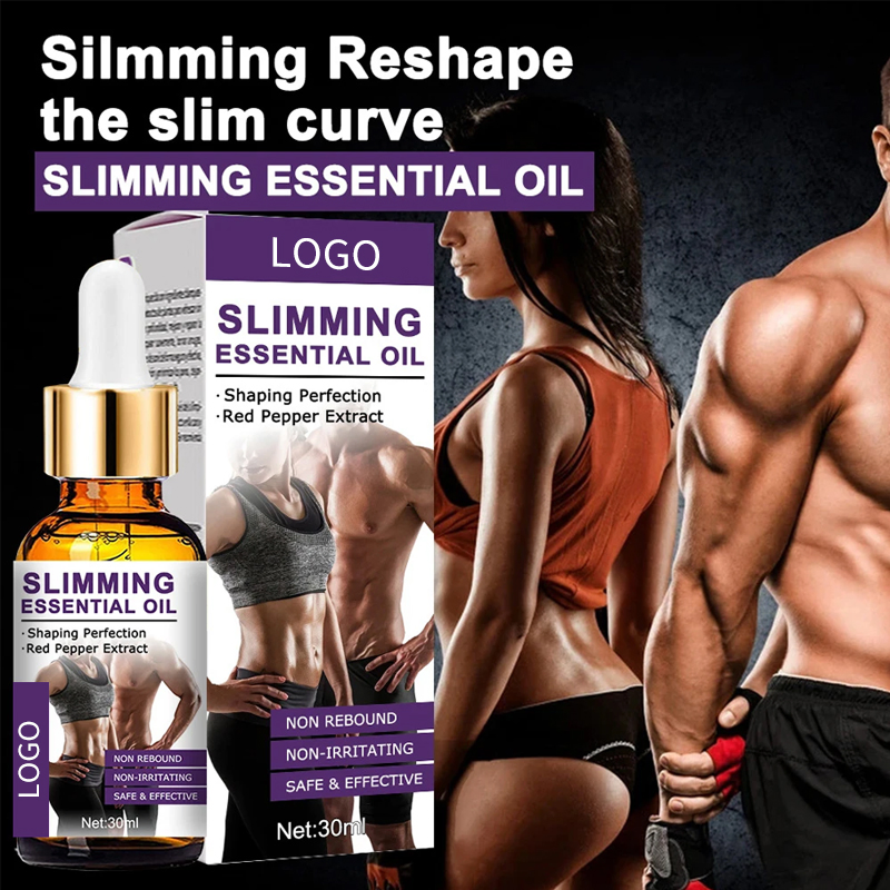 Ditong 100% Pure Fat Burning Fitness Essential Oil Body Slimming Massage Oil for Anti Cellulite