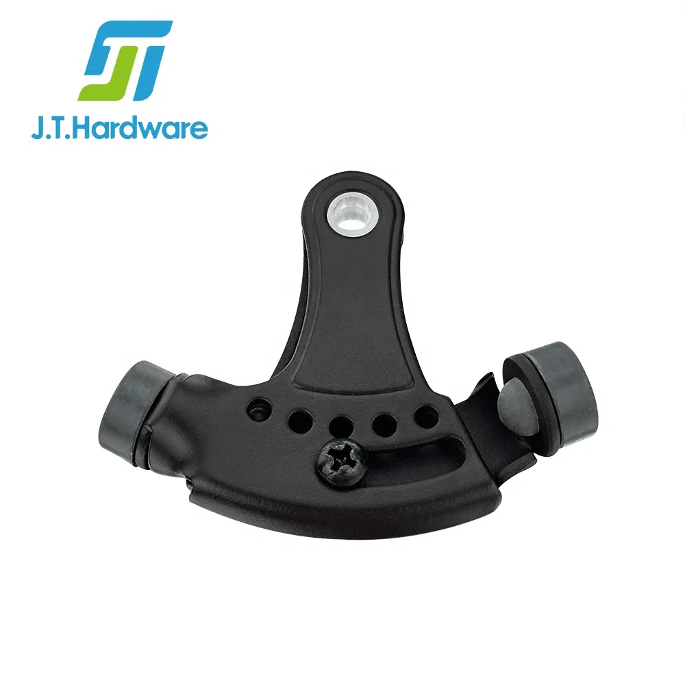 Stainless Steel 304 Adjustable Heavy Duty Door Steel Hinge Mounted Hinge with Rubber Bumpers for Steel Door Stop