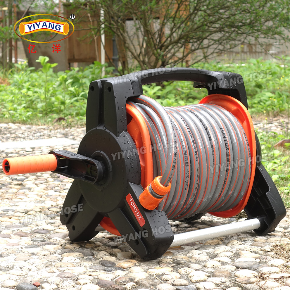 Heavy-Duty 1/2 Inch Garden Hose Reel with 15m Length