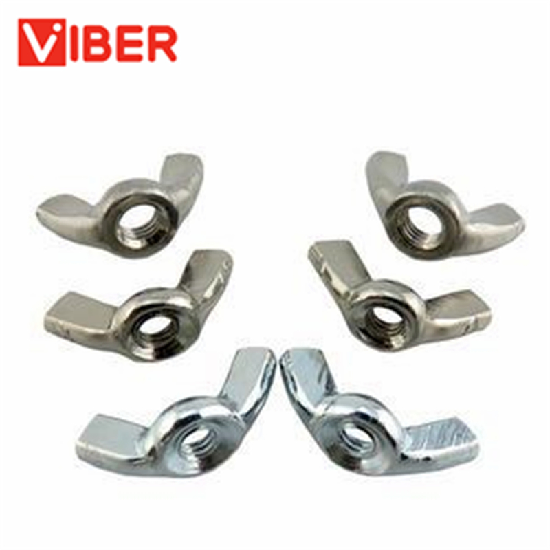 Premium Galvanized Wing Nut Bolt Set with White Zinc Coating