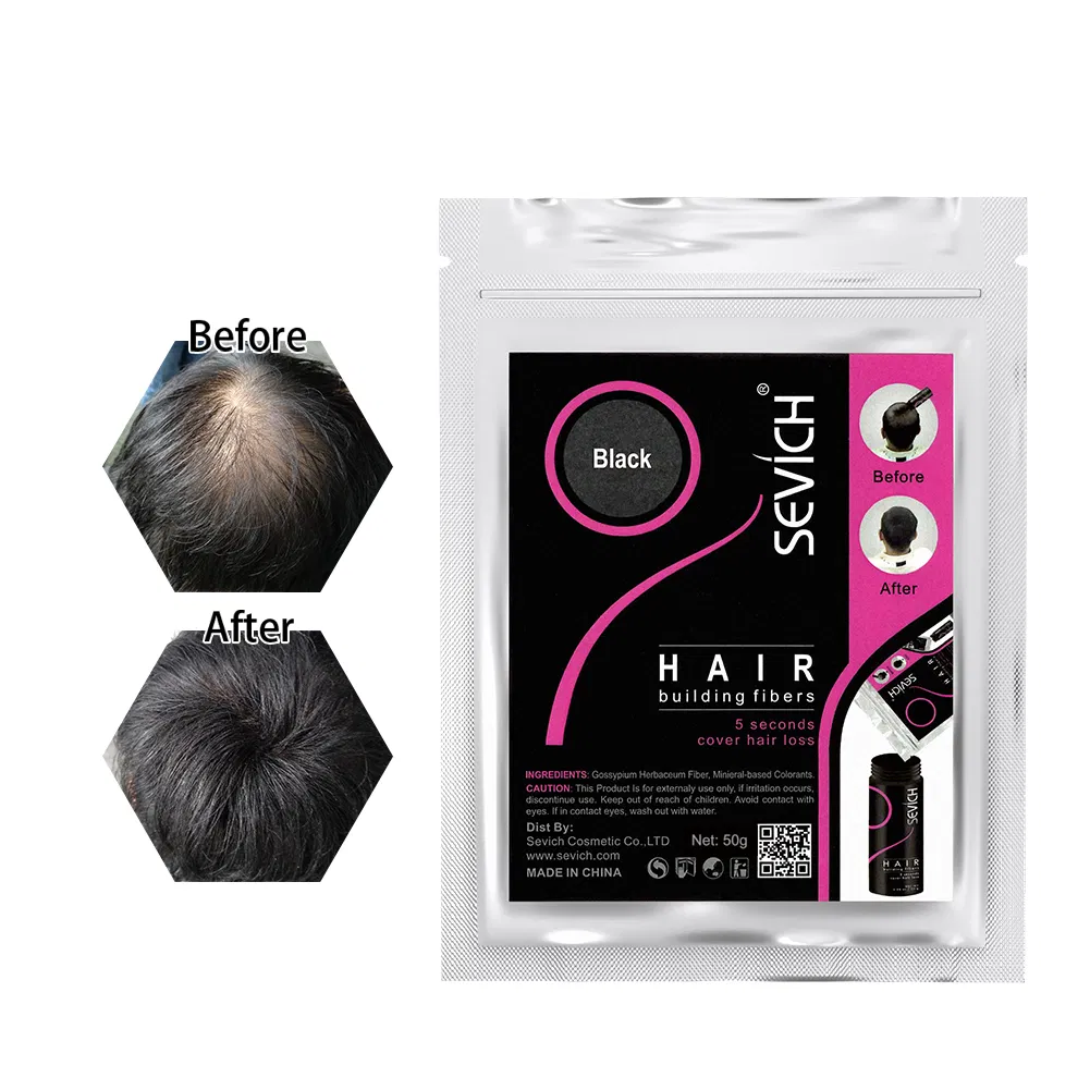Private Label Hair Regrowth Treatment Hair Fiber 25g Refill Pack