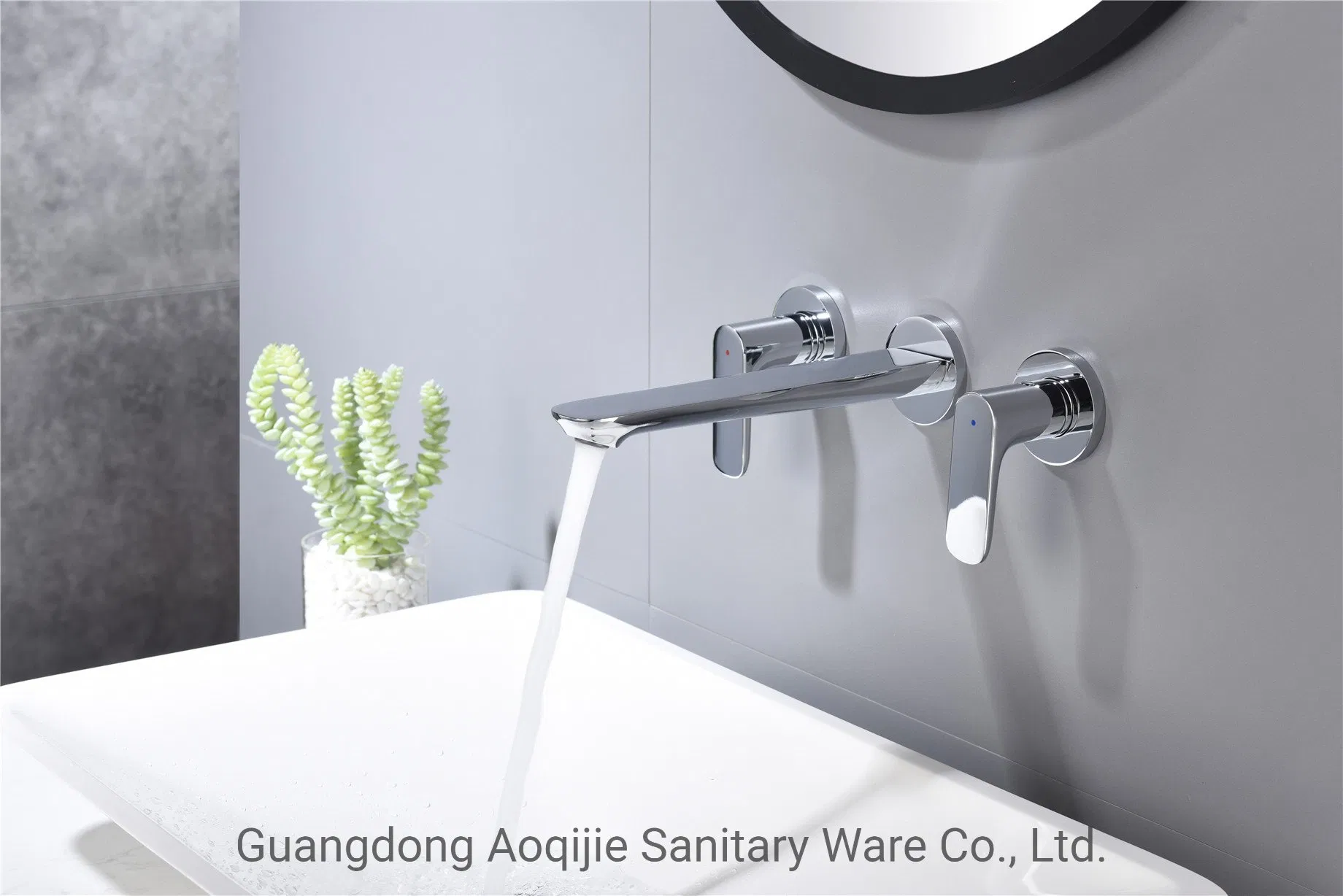 Contemporary Water Saving Mixer Chrome Lavatory Bathroom Basin Faucet Brass Faucet Water Supply Hose