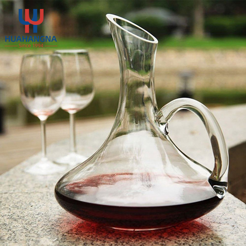 Best Price Lead Free U Shape Red Aerator Winehand Blown Home Bar Purifier Gifts Restaurant Party Glass Decantador De Vino