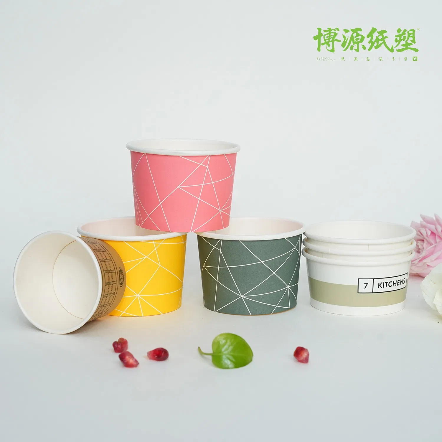 150-1000 Ml Disposable Paper Food Box /Bowl Fried Noodles Bucket Container Porridge Take Away Box Ice Cream Box
