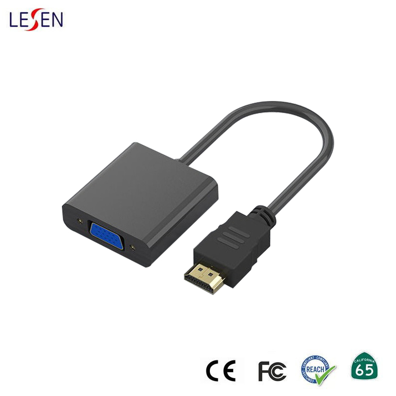 Адаптер HDMI male на VGA female с аудио