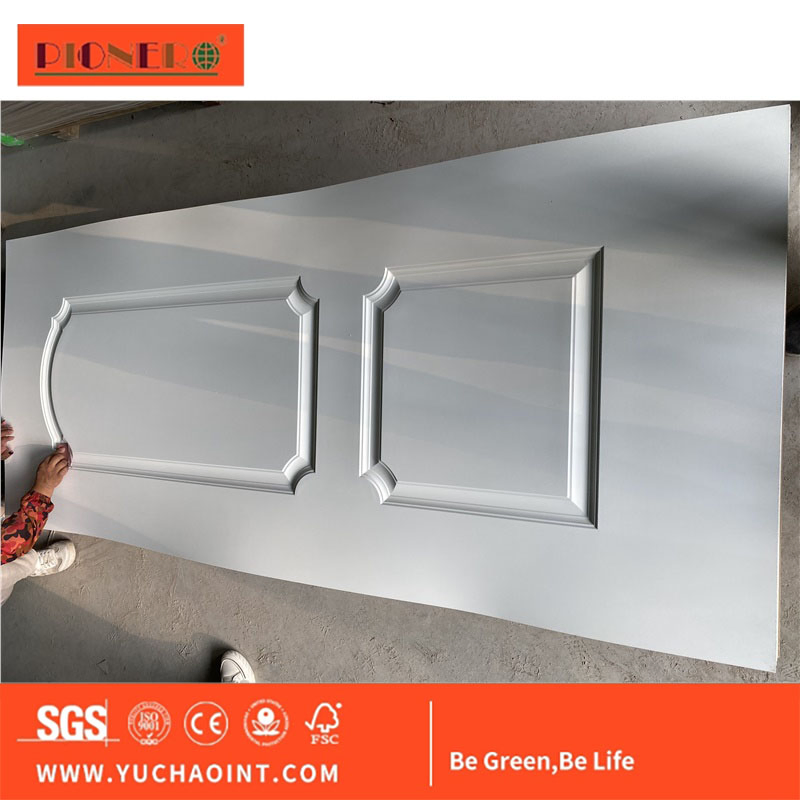2.7mm Design Moulded HDF MDF Melamine Door Skin Interior 6 Panel Door Sheet Skin