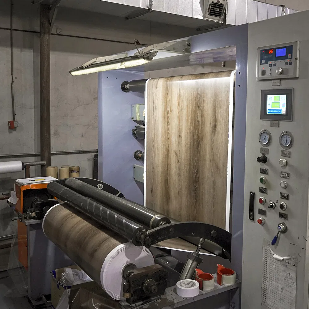 ПВХ декоративная пленка для SPC пола, желтый дуб