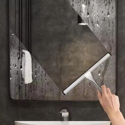 All-Purpose Stainless Steel Shower Squeegee for Shower Glass Door, Bathroom Cleaner Tool Household Window Mirror Squeegee, Cleaning Tile Wall, Car