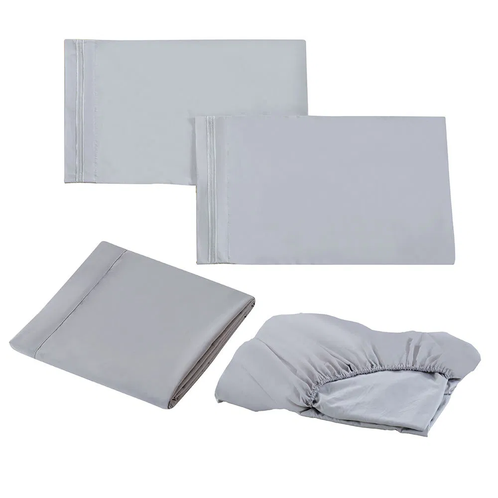 Bedding Set Cheap Microfiber Bed Sheet Set Wholesale Bed Sheet Pillowcase Set