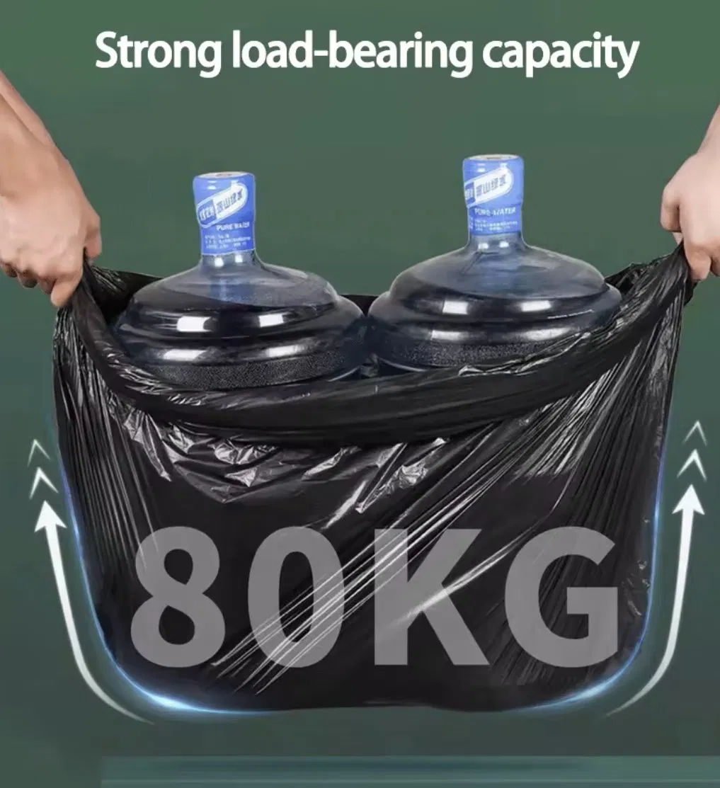 Black Vest Trash Bag - Medium Size 19×21 Inches