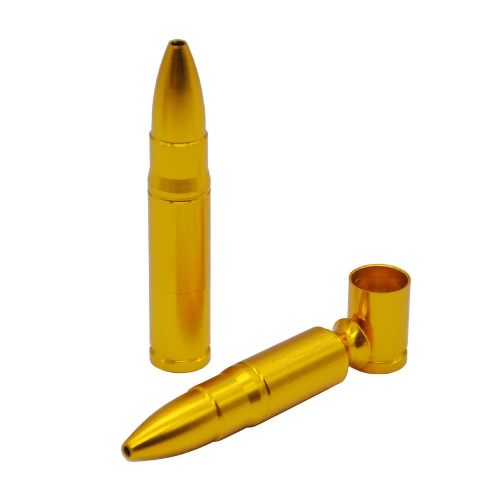 Medium Bullet Shape Aluminum Metal Smoking Pipe