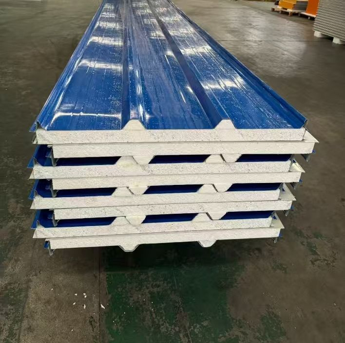 EPS Doubled-Sided Color Steel Plate Wall and Roof Sandwich Panel for Buildings