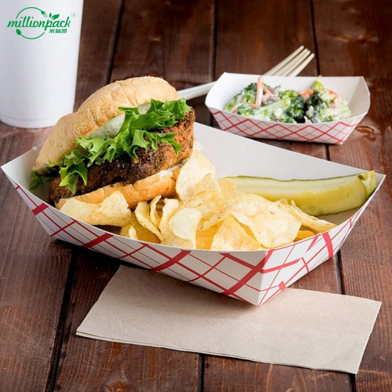 Disposable Paper Boat Tray for Quick-Service Counters and High-Turnover Areas
