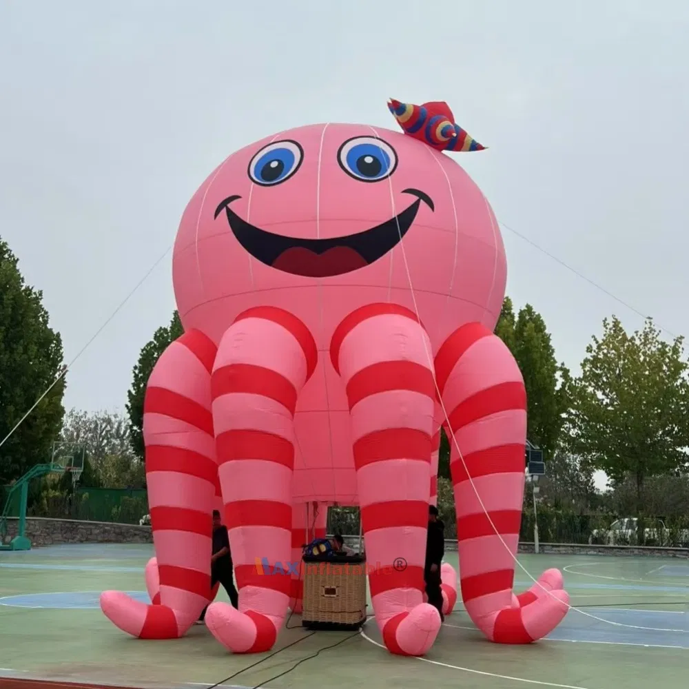 Factory Customzied Inflatable Panda Cat Shape Air Hot Balloon for Festival Event