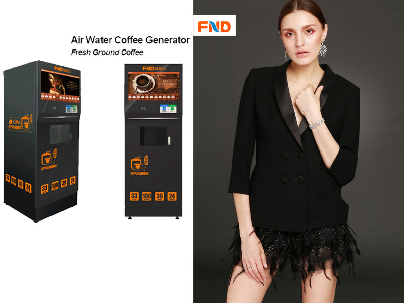 Coffee Machine with Air Water Making System