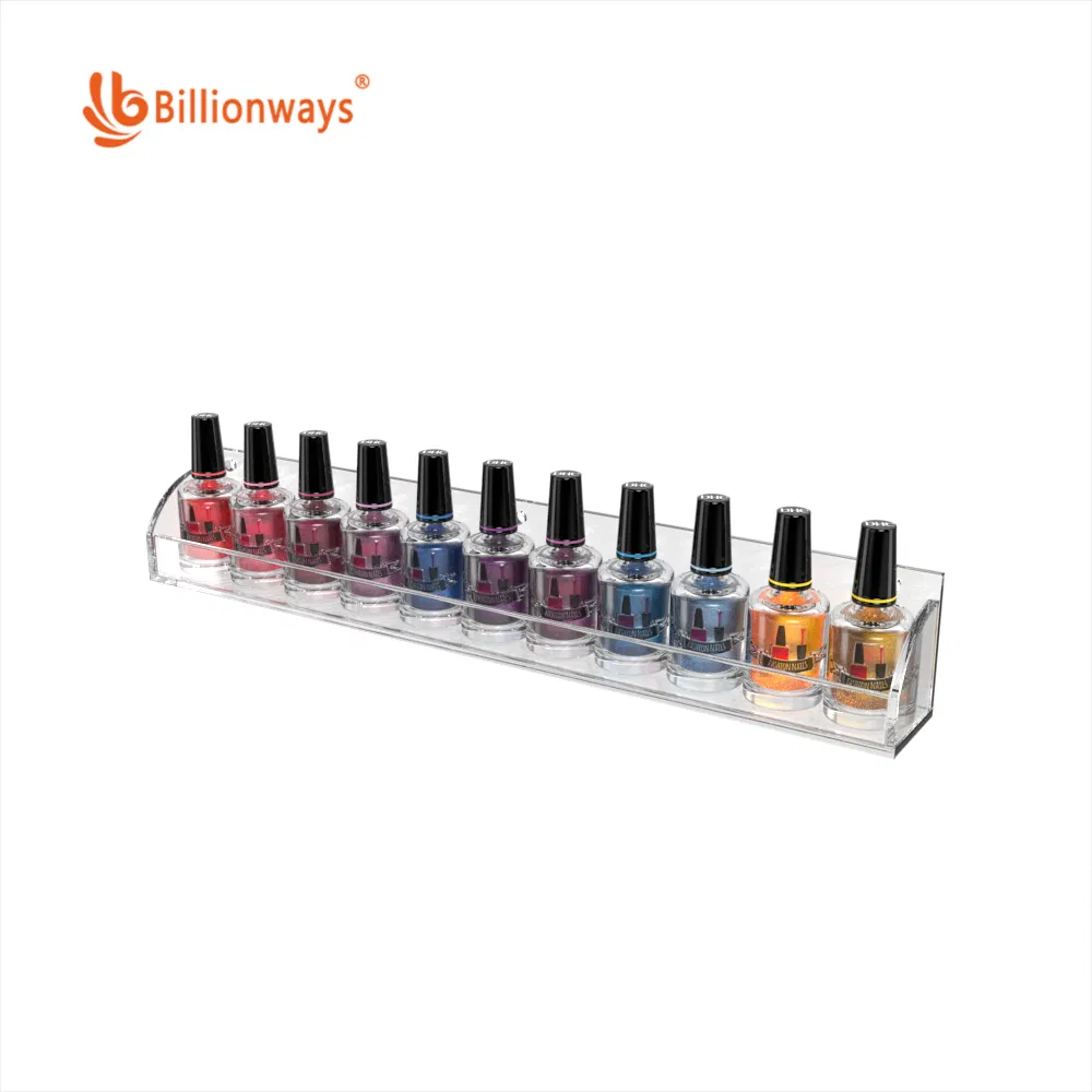 Stylish Nail Polish Acrylic Display Rack - Perfect for Fashion Enthusiasts
