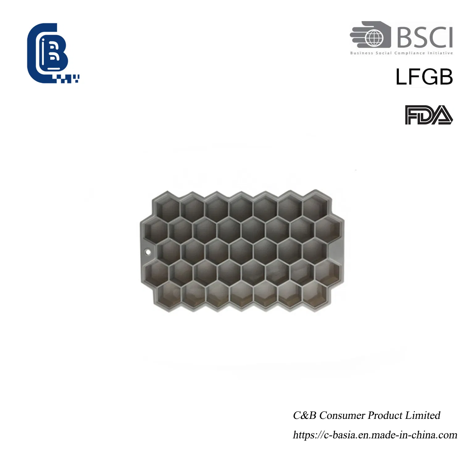 Силиконовая форма для льда с крышкой, 37 ячеек