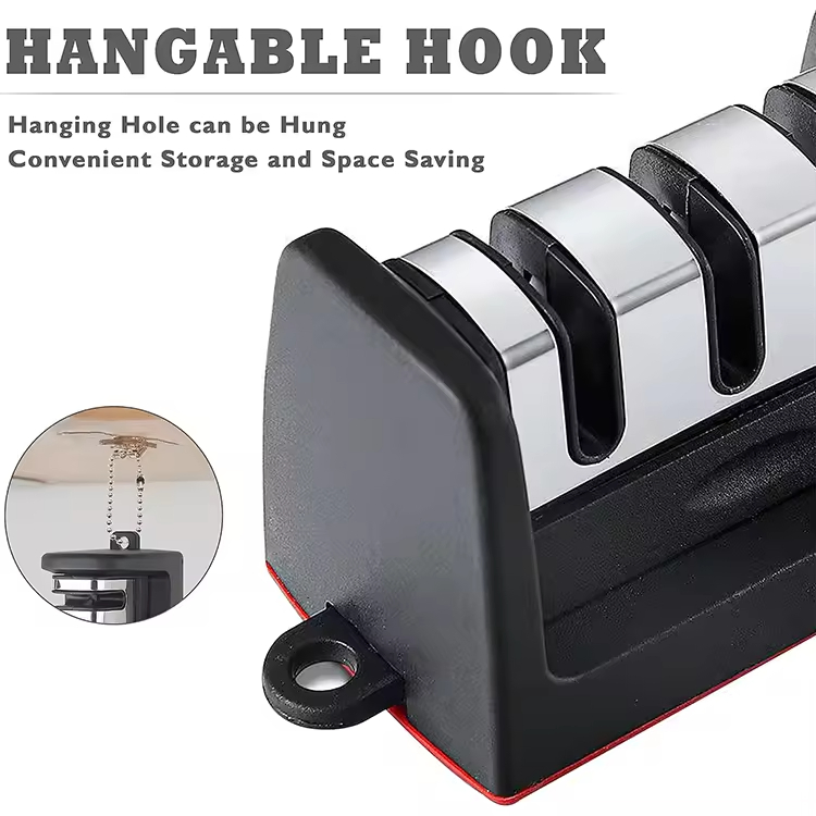 Hot Sell 4 in 1 Household Knife Sharpener Creative Manual Fast Sharpening Knife Scissors Tool Professional Rolling Stone Knife Sharpener
