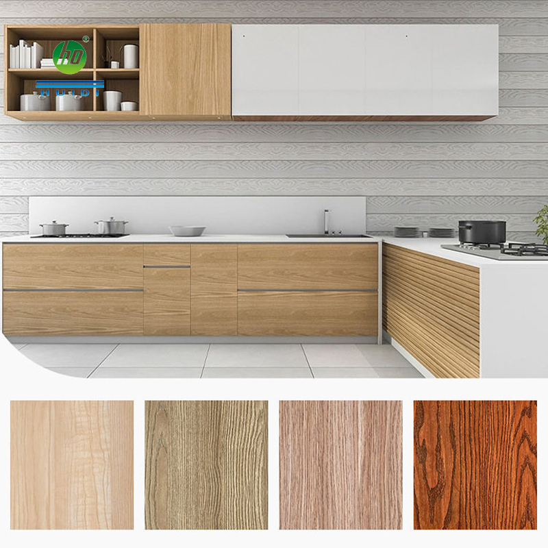 Printing Overlay Decor Laminated Furniture Decoration Wood Pattern Decorative Films Impregnated Melamine Paper