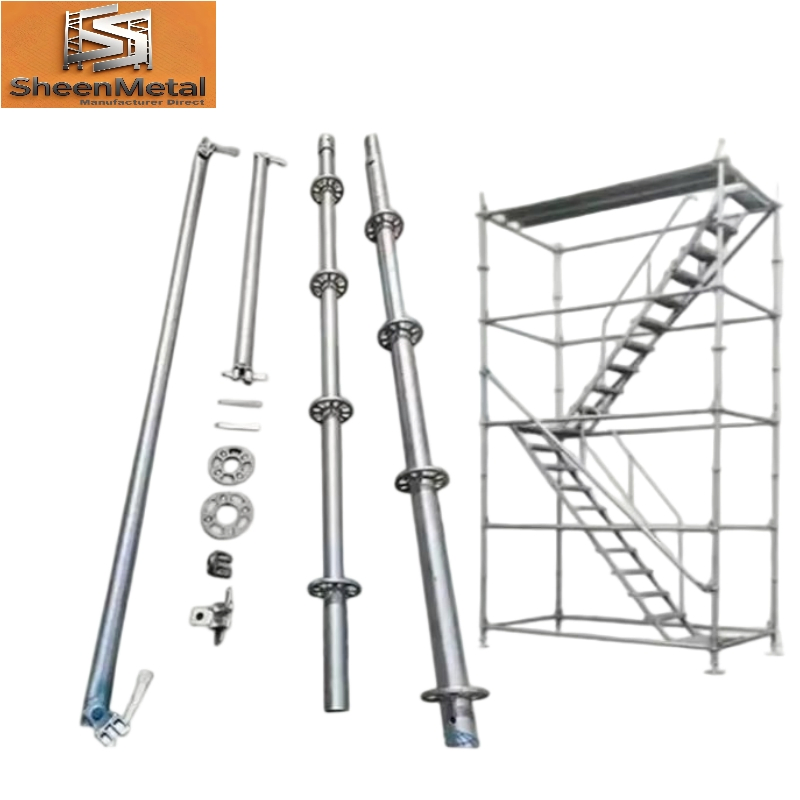 Steel Scaffold Scaffolding System a H Construction Tubular Layher Platform Ladder Ringlock