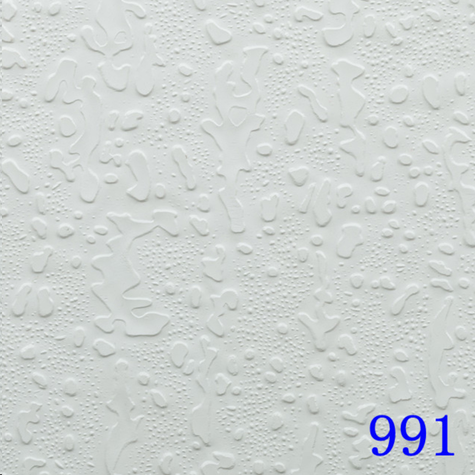 Turkey High Gloss PVC Gypsum Ceiling Film Embossed Surface Colorful Film Roll for Gypsum Ceiling Boards