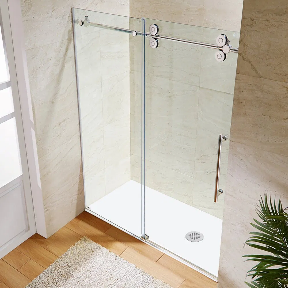 Stainless Steel Frameless Sliding Shower Glass Door Shower Enclosure