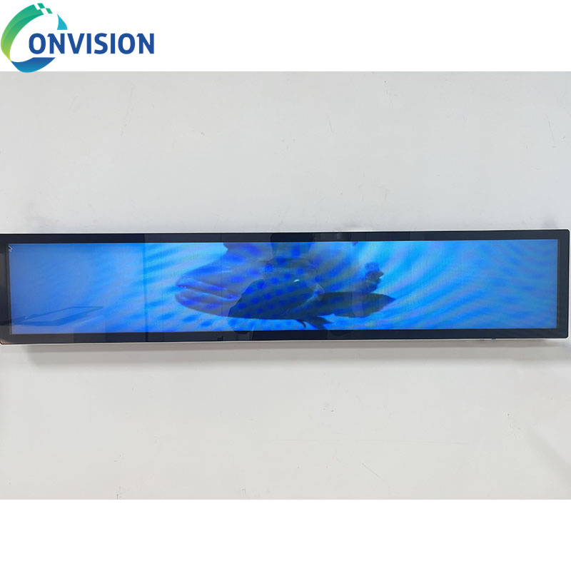Ultra-Slim Stretch LCD Bar Display with Touch Screen Technology