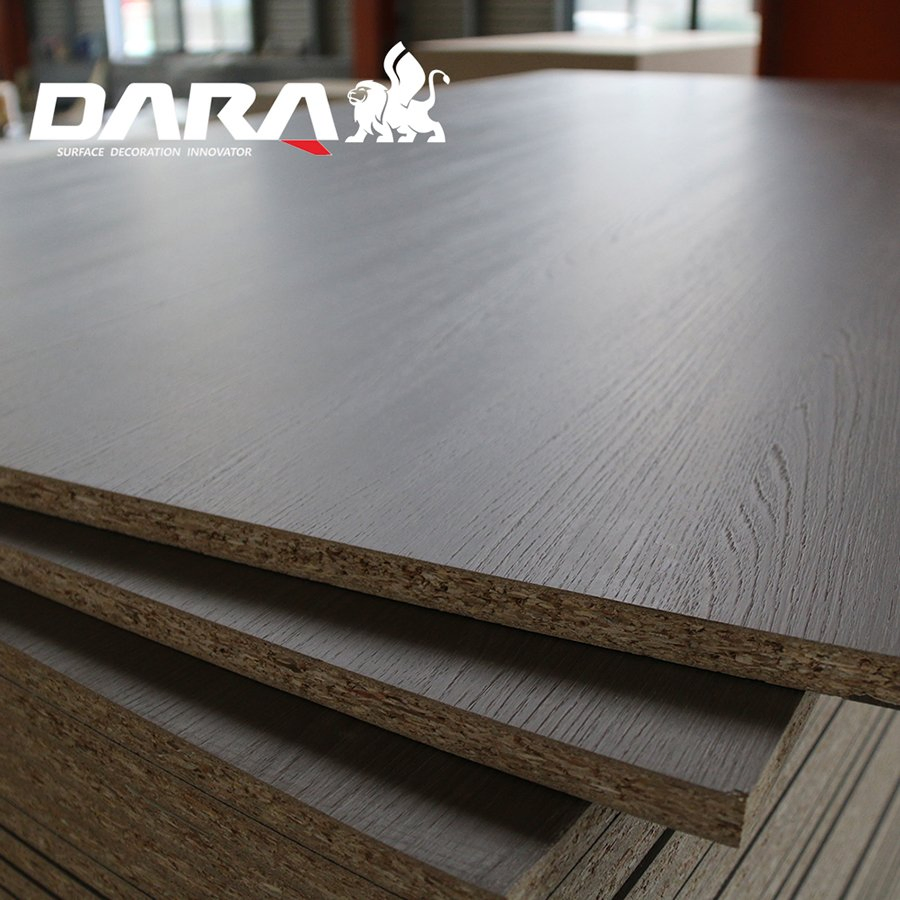 Wholesale Double Sided Wood Grain Beautiful Chipboard Synchronized Melamine Coated Particle Board Sheet