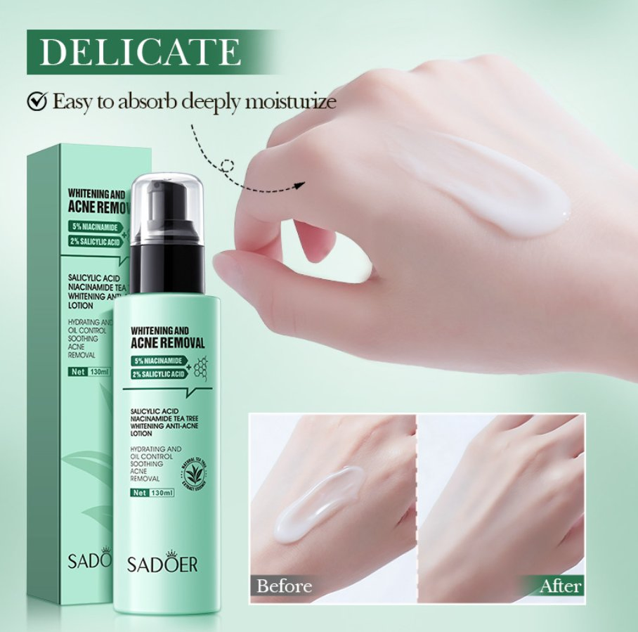 Salicylic Acid Whitening Acne Removal Mud Tea Tree Cleansing Mud Mask Niacinamide Tea Tree Facial Mask Cream Acne Removing Serum Skincare Set