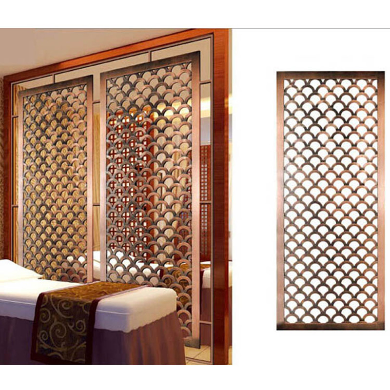 Family Interior Hotel Decoration Room Partition Modern Partition Stainless Steel Screen Partition