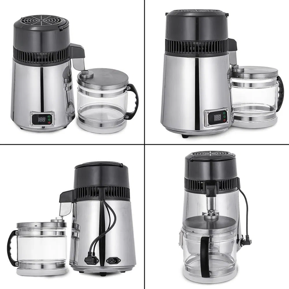 304 Stainless Steel Water Distiller 4L Distiller Supporting Distillation Machine Medical Debris Removal and Purification Filter