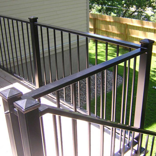 Apartment Indoor Steel Metal Railing Wrought Iron Balustrade