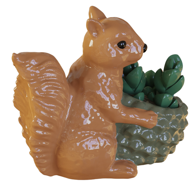 Горшки керамические мини для суккулентов белка настольные