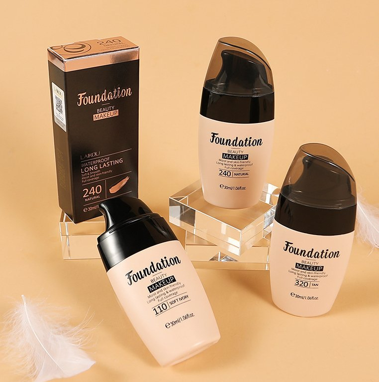 Liquid Foundation Professional Conceal Blemishes Invisible Pores Oil Control Full Cover Primer Bb Cream Make up Cosmetics 3-Color Liquid Foundation Concealer