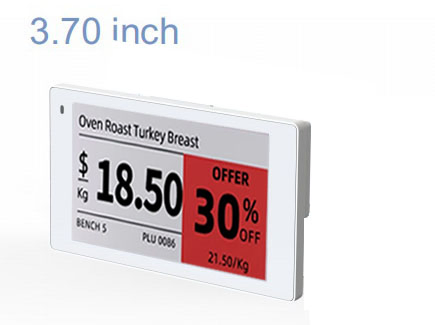 Client Sample Customization Digital Price Tag ESL 3.7 Inch E-Ink Real-Time Display Screen Long Battery for Custom Name Tags Electronic Shelf Label