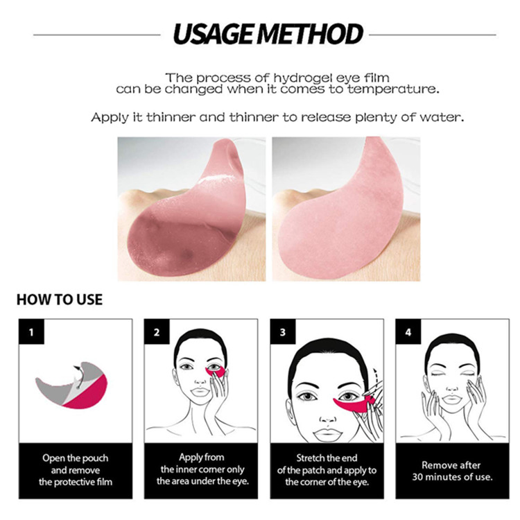 Premium Anti-Aging Wrinkle Rose Vitamin Collagen Firming Eye Mask
