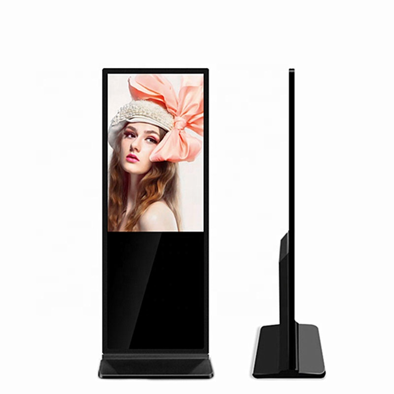 Floor Standing 43 Inch Android Video LCD Advertising Player Sinage Display Kiosk Totem Digital Touch Screen Signage Display