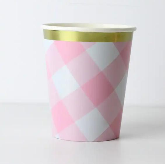Custom Logo Biodegradable White Disposable Paper Cups Kraft Paper Cups