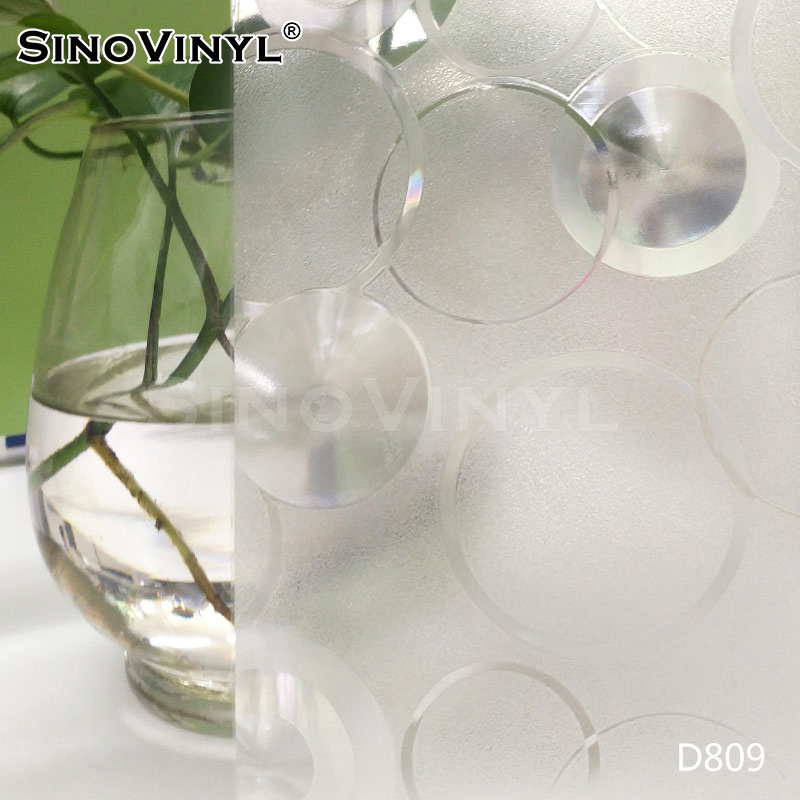 Factory Price In Stock Removable Silver Grey Frosted Glass Window Film With Glue