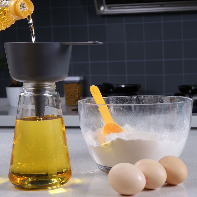 High Quality Good Price Creative 9-Pieces Stackable Transparent 1 Liter Plastic Measuring Cups and Spoons with Handle