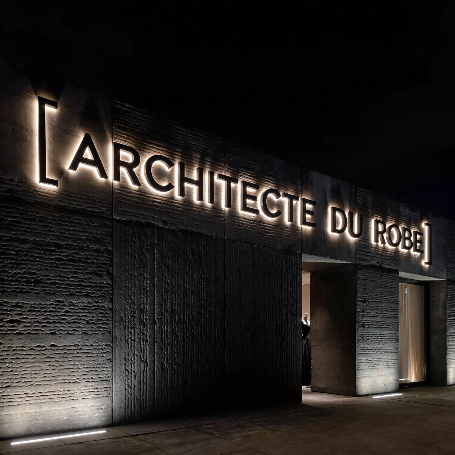 Durable Acrylic Backlit Lettering Featuring Energy-Efficient High Brightness