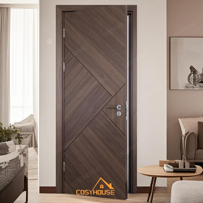 Classic French Style Fireproof Wooden Interior Door with UL CE as Certification