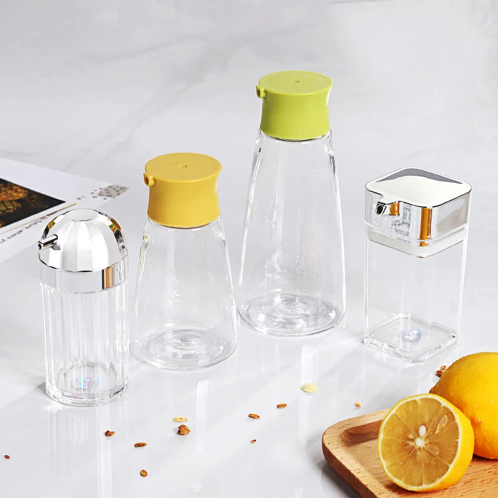 Silver Plastic Sauce Bottle - Transparent Vinaigrette & Oil Bottle