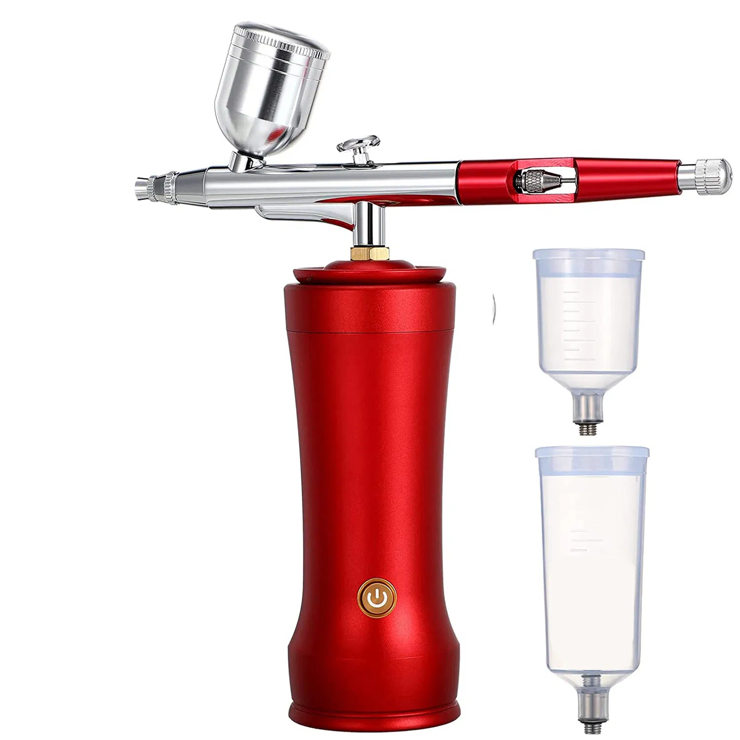 Wholesale Barber Tattoos Airbrush Kit Portable USB Rechargeable Hair Nail Paint Makeup Spray Gun Cordless Compressor Airbrush