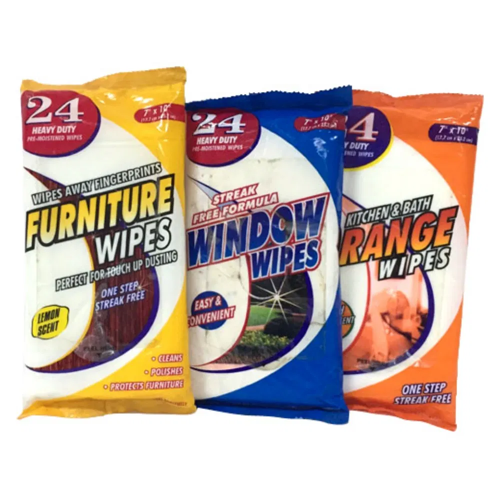 Biodegradable Hygiene Kitchen Wipes Furniture Wet Wipes Wood Furniture Cleaning Wipes